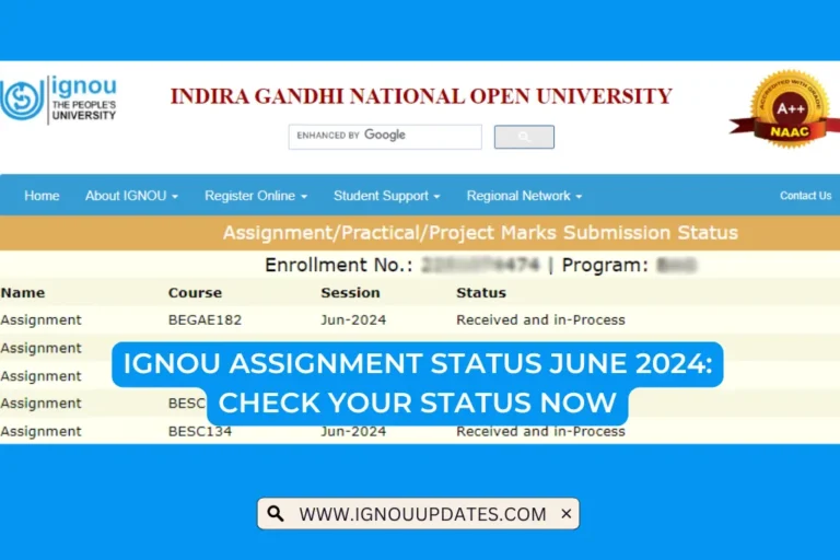 IGNOU Assignment Status