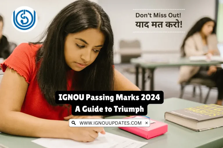 IGNOU Passing Marks 2024